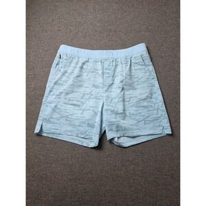 Public Rec All Day Every Day Shorts Mens 40 Blue Brush Stroke Athleisure Gym
